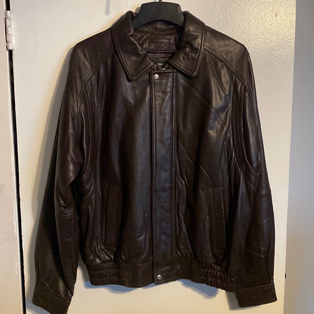 Tanners Avenue lamb leather bomber